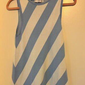 Mango Blue and White Dress